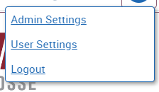 User Settings Menu