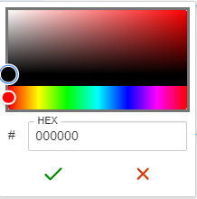 Enter a hex code